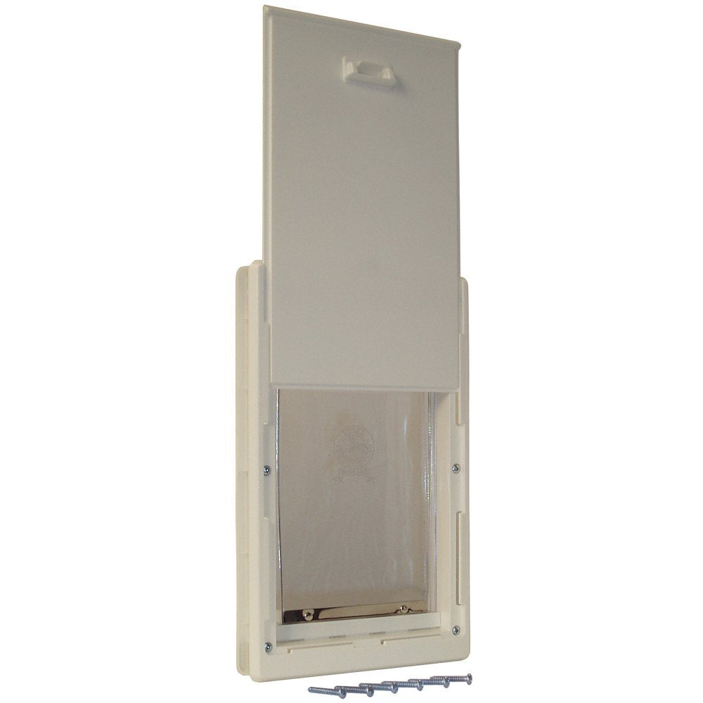 Ideal Pet Soft Flap Cat Door showing tamper-proof mounting for added security.