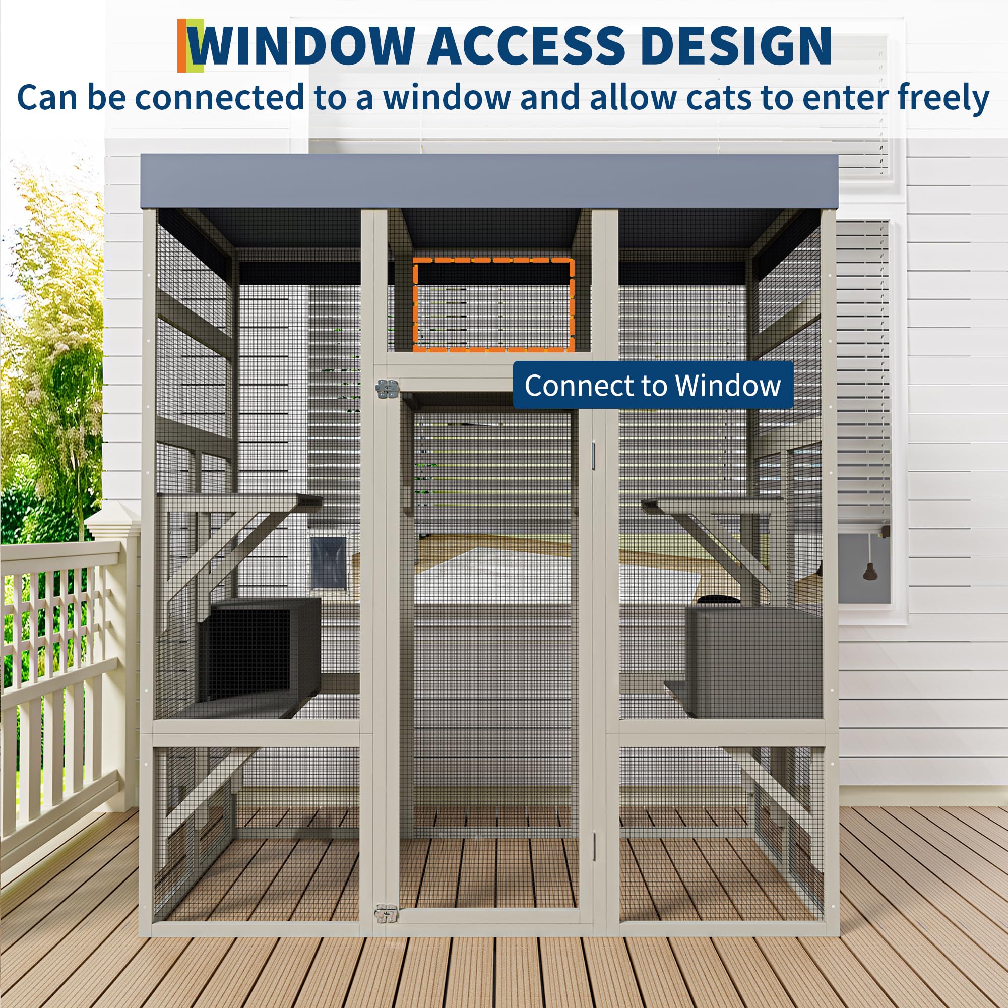IDEALHOUSE bite-resistant mesh maintains airflow while protecting paws