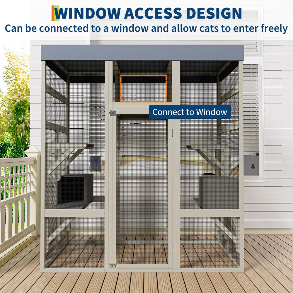 IDEALHOUSE bite-resistant mesh maintains airflow while protecting paws