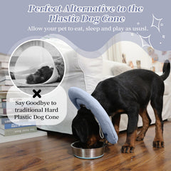 IDOMIK Dog Recovery Collar microfiber cushion detail for comfort