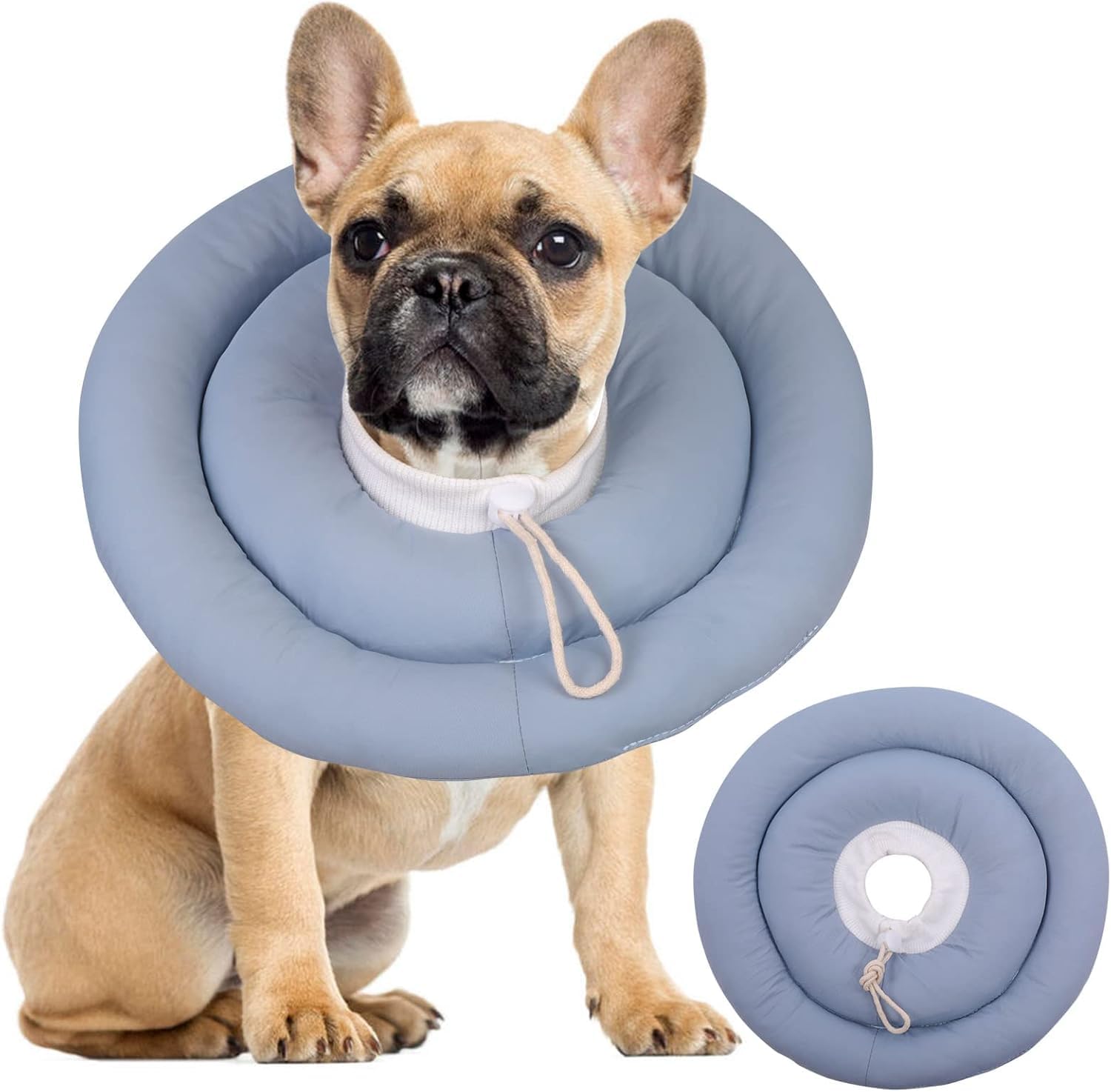 IDOMIK Dog Recovery Collar front view showing soft cone and gentle protection