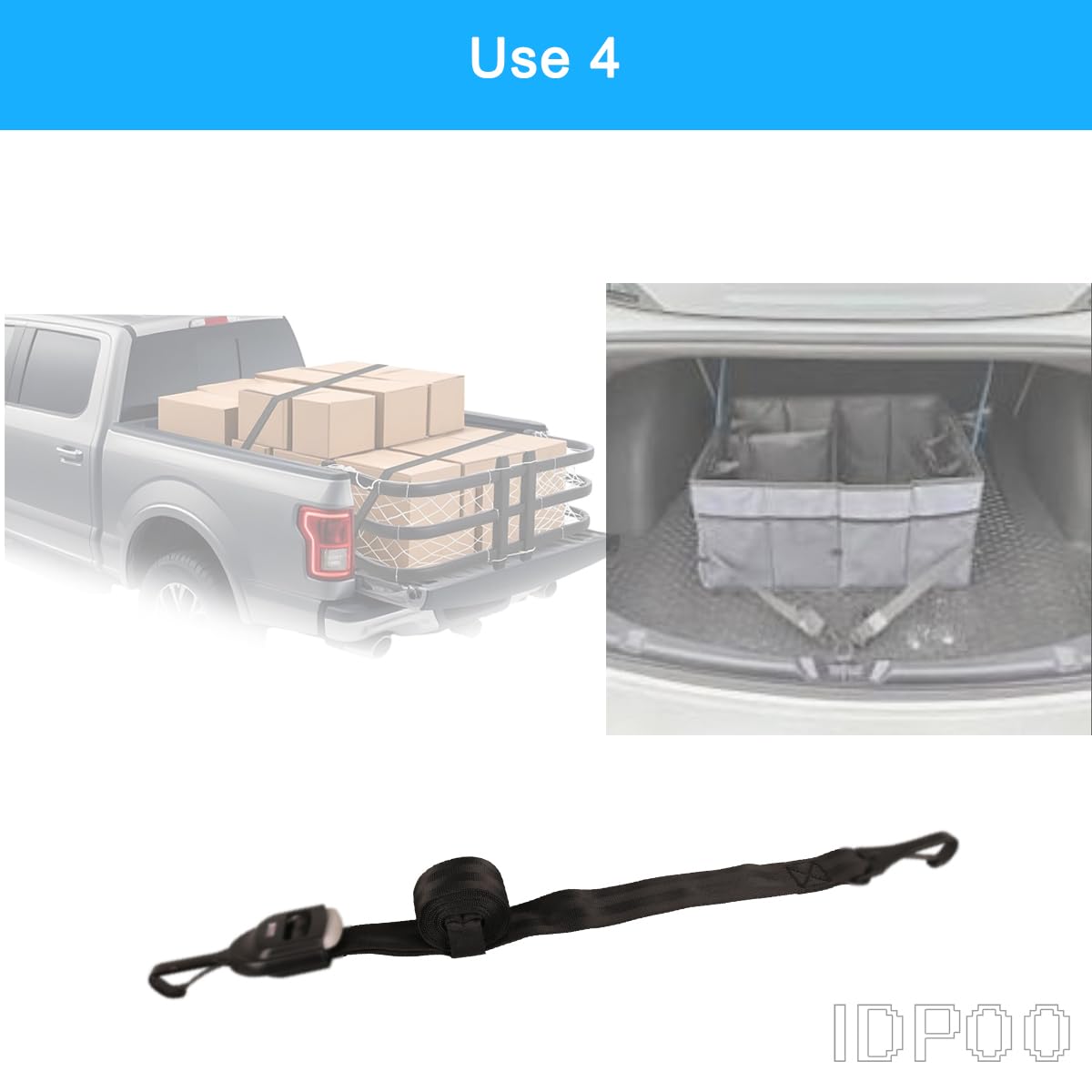 Idpoo ISOFIX LATCH compatibility illustration for easy setup.