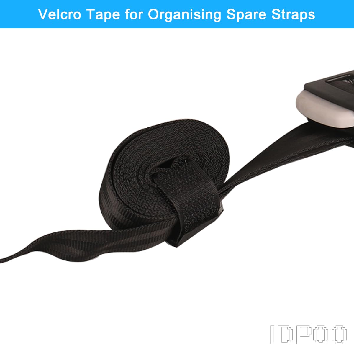 Idpoo travel-ready connectors with smooth edges prevent skin snagging.
