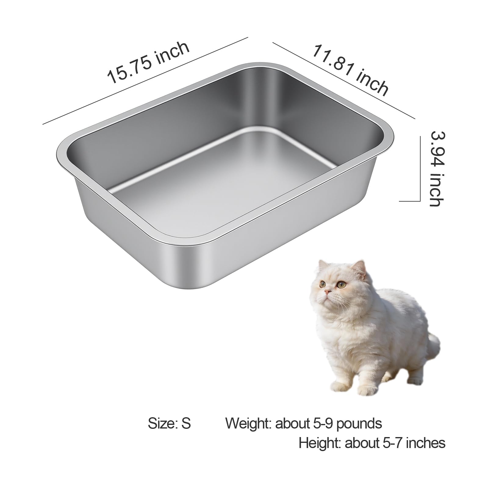 Idymere high-sides litter tray helps contain scatter for energetic cats.