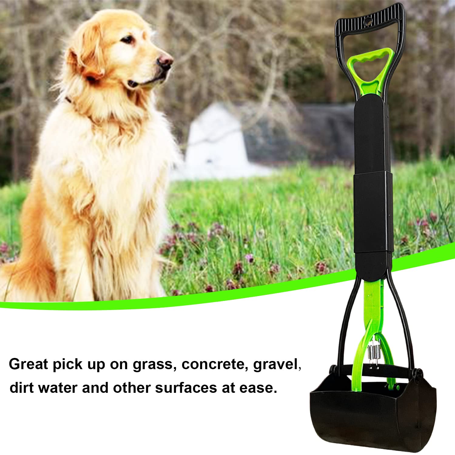 ienjoyed all-surface pickup works on grass, gravel, and concrete for versatile cleanup