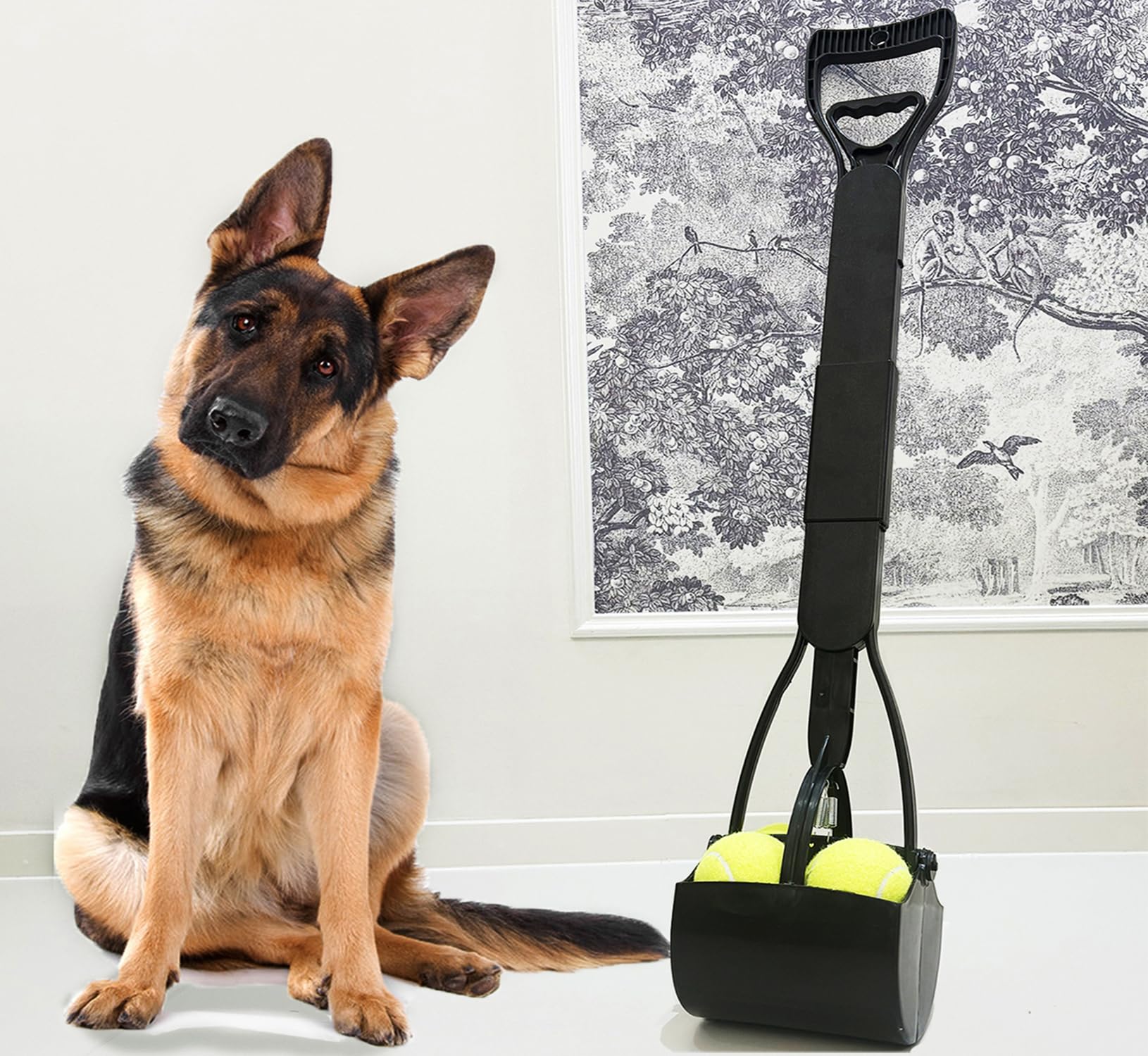 ienjoyed dog pooper scooper standing cleanup reduces bending for comfortable use.