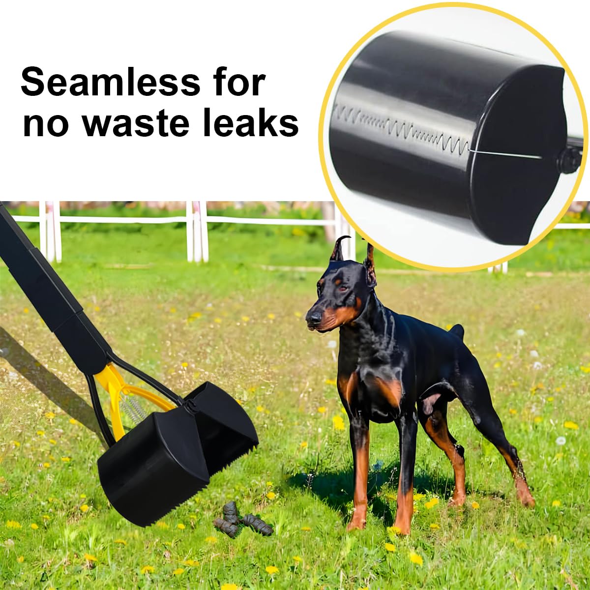 ienjoyed teeth-close-seal ensures secure pickup with no waste leaks.