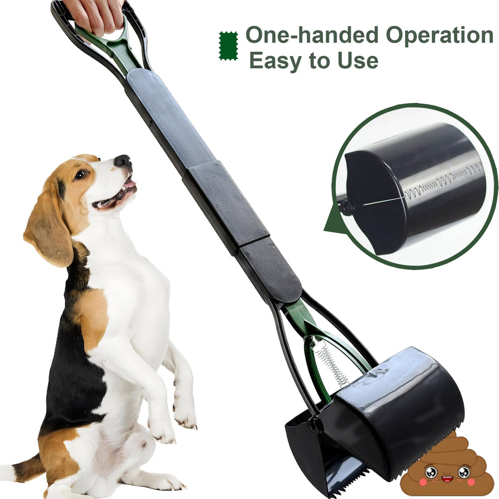 ienjoyed Dark green pooper scooper ready for outdoor adventures.