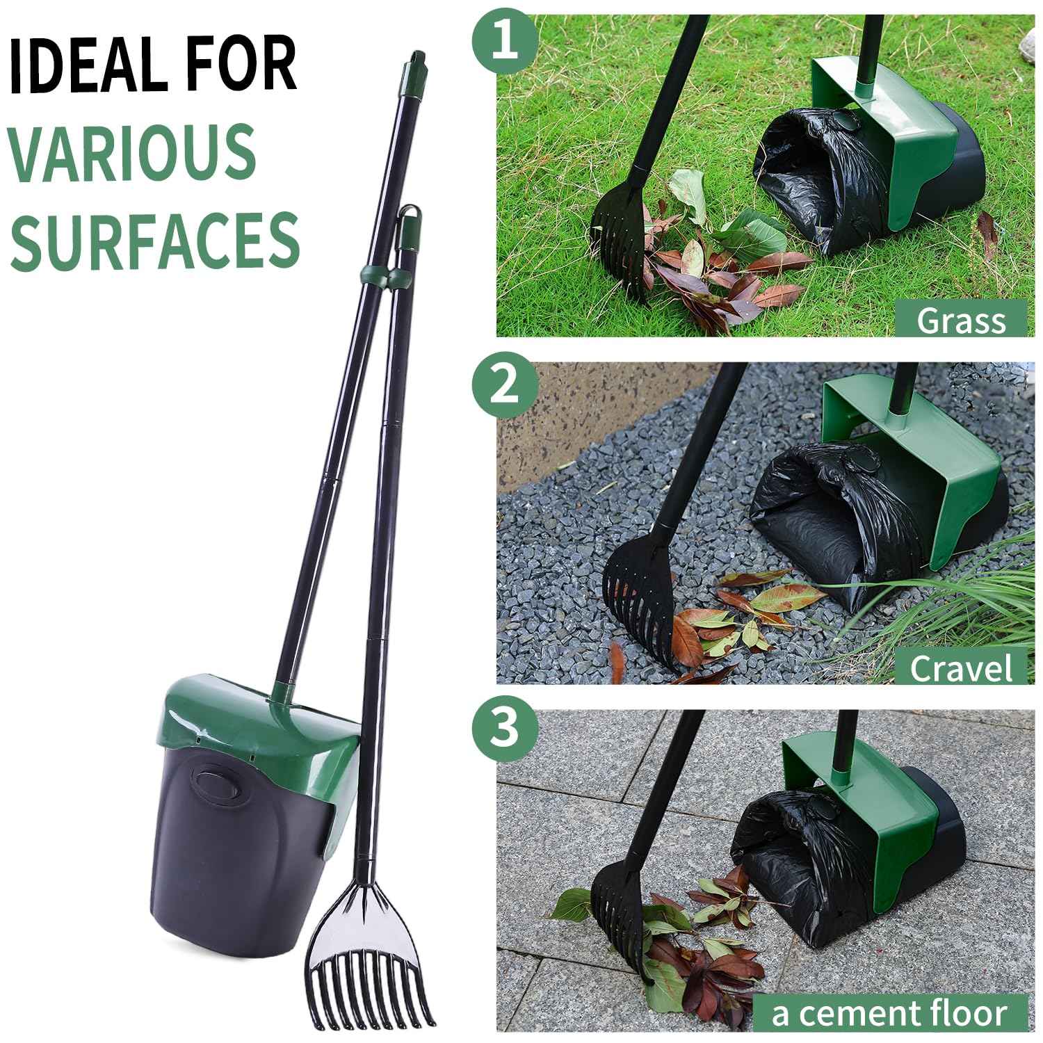 ienjoyed Pooper Scooper dark green color blending with outdoor spaces