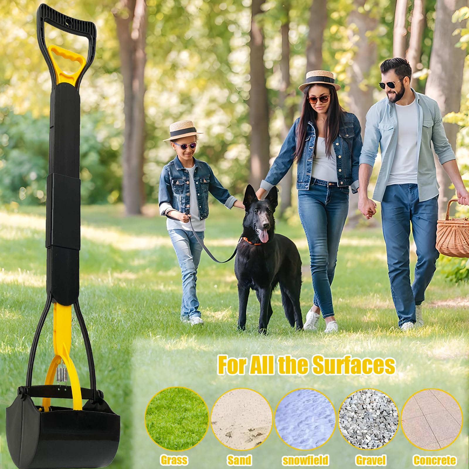 ienjoyed pooper scooper dual-springs deliver smooth scooping action