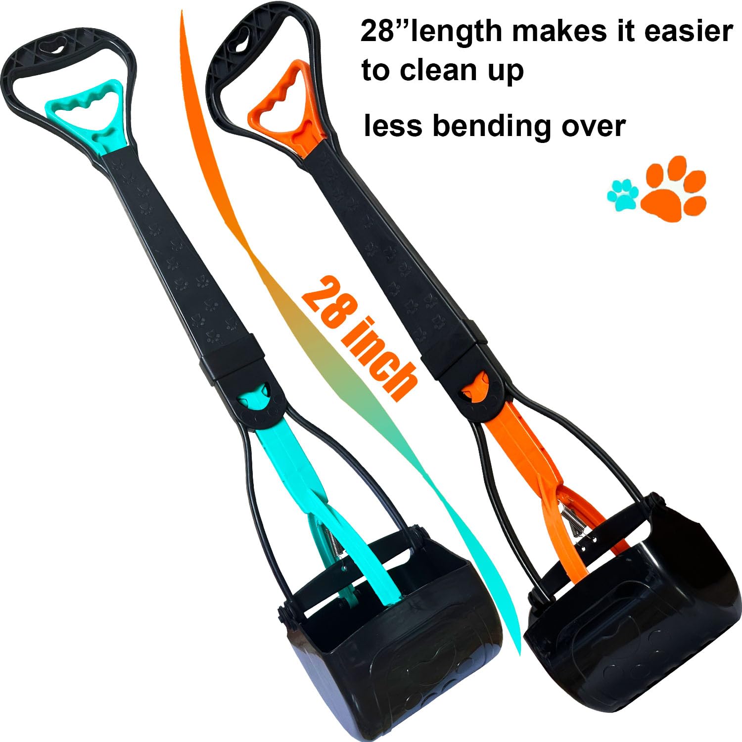 ienjoyed pooper scooper easy-clean nonstick surface for quick rinse.
