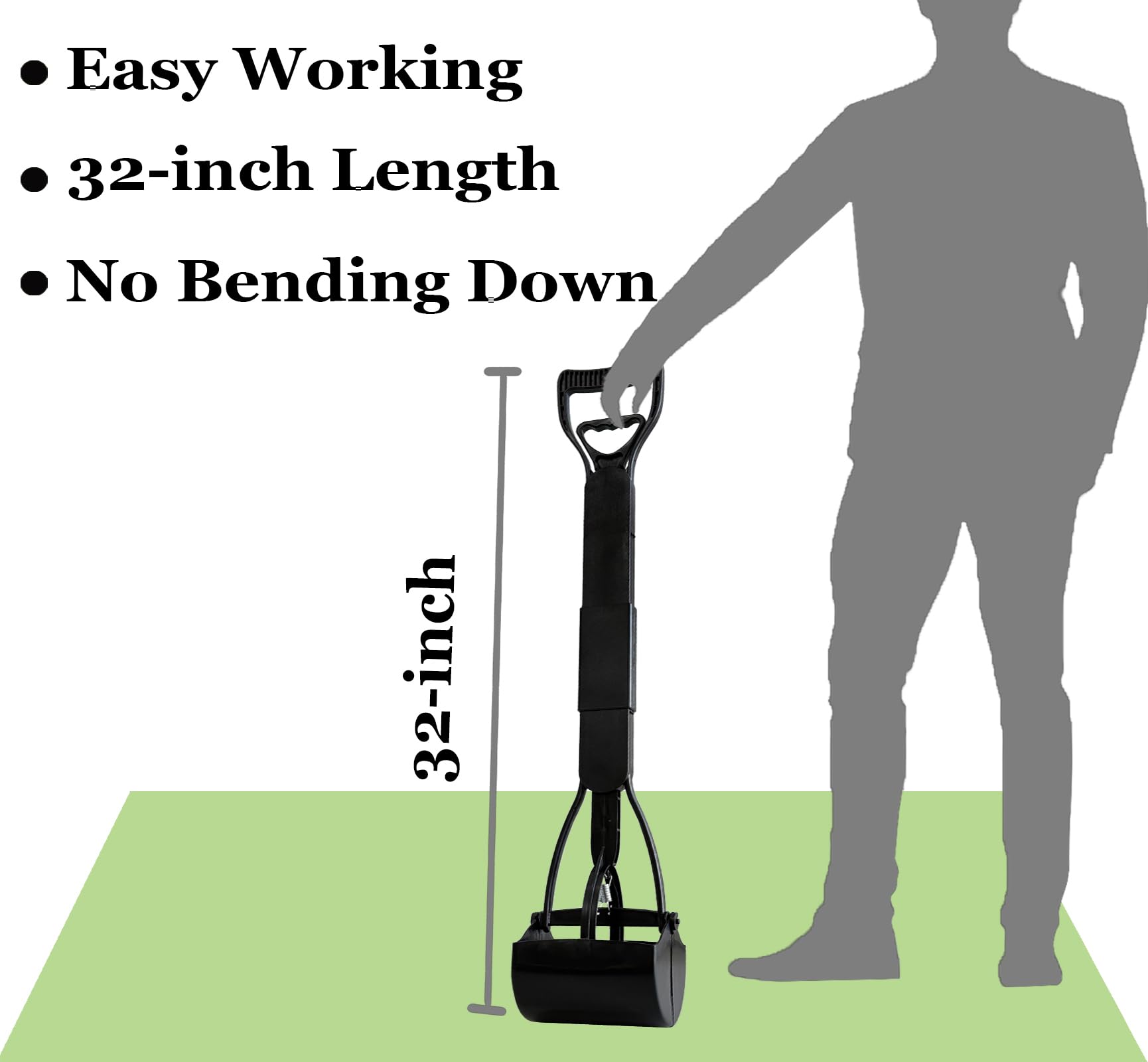 Foldable ienjoyed pooper scoopers design supports portable cleanup on the go