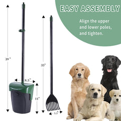 ienjoyed Pooper Scooper long-handle extended to 35 inches for comfortable use