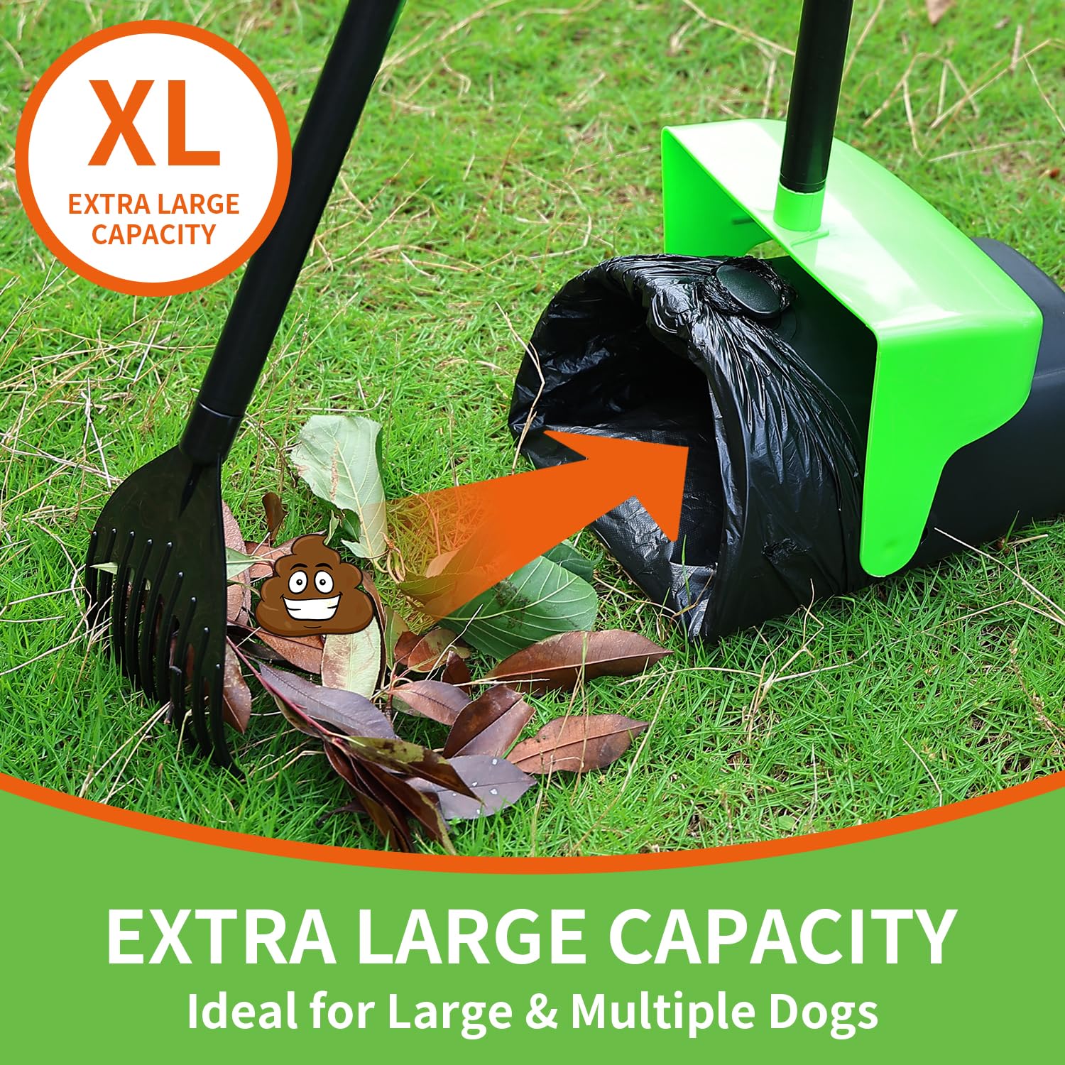 ienjoyed Pooper Scooper odor-blocking lid traps smells during yard duty.