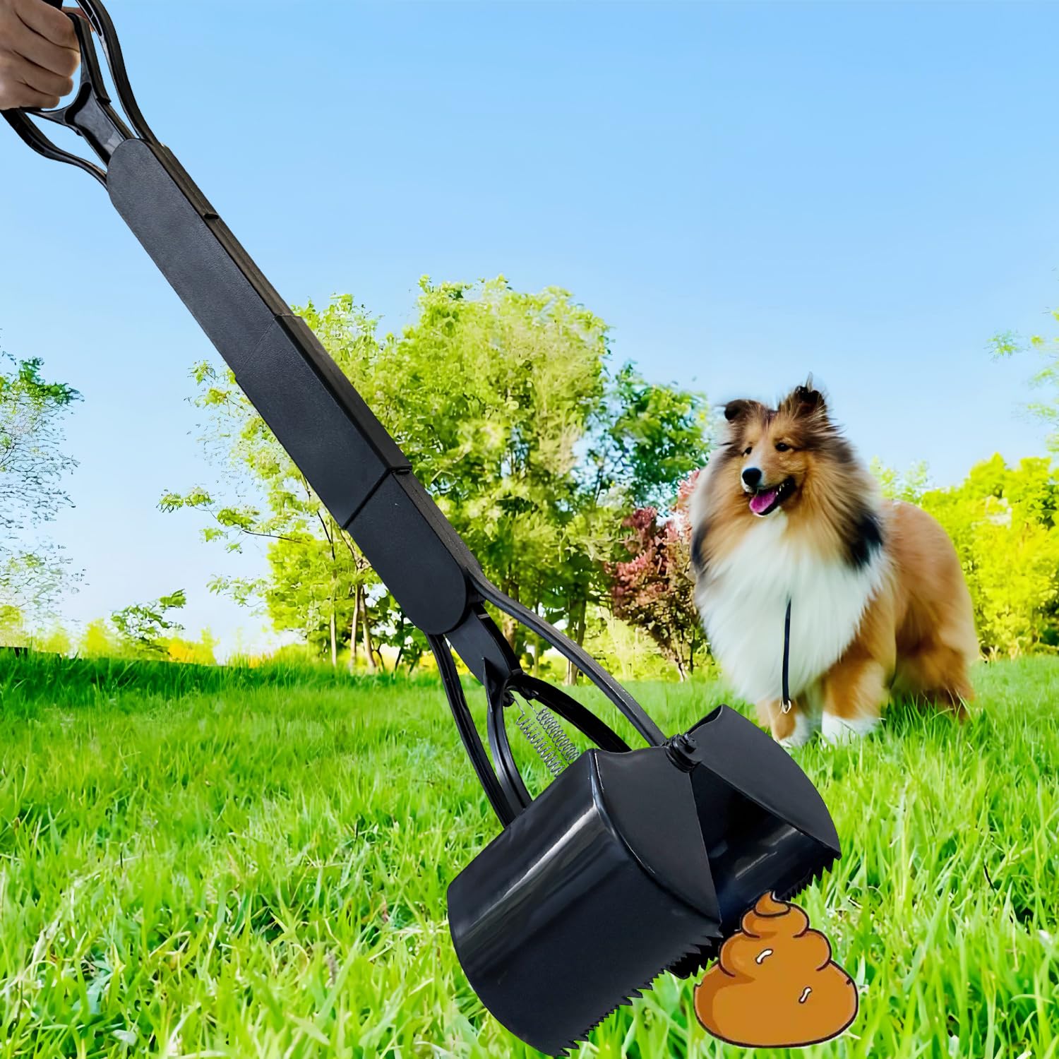 One-handed operation with ienjoyed scooper makes quick mess removal easy