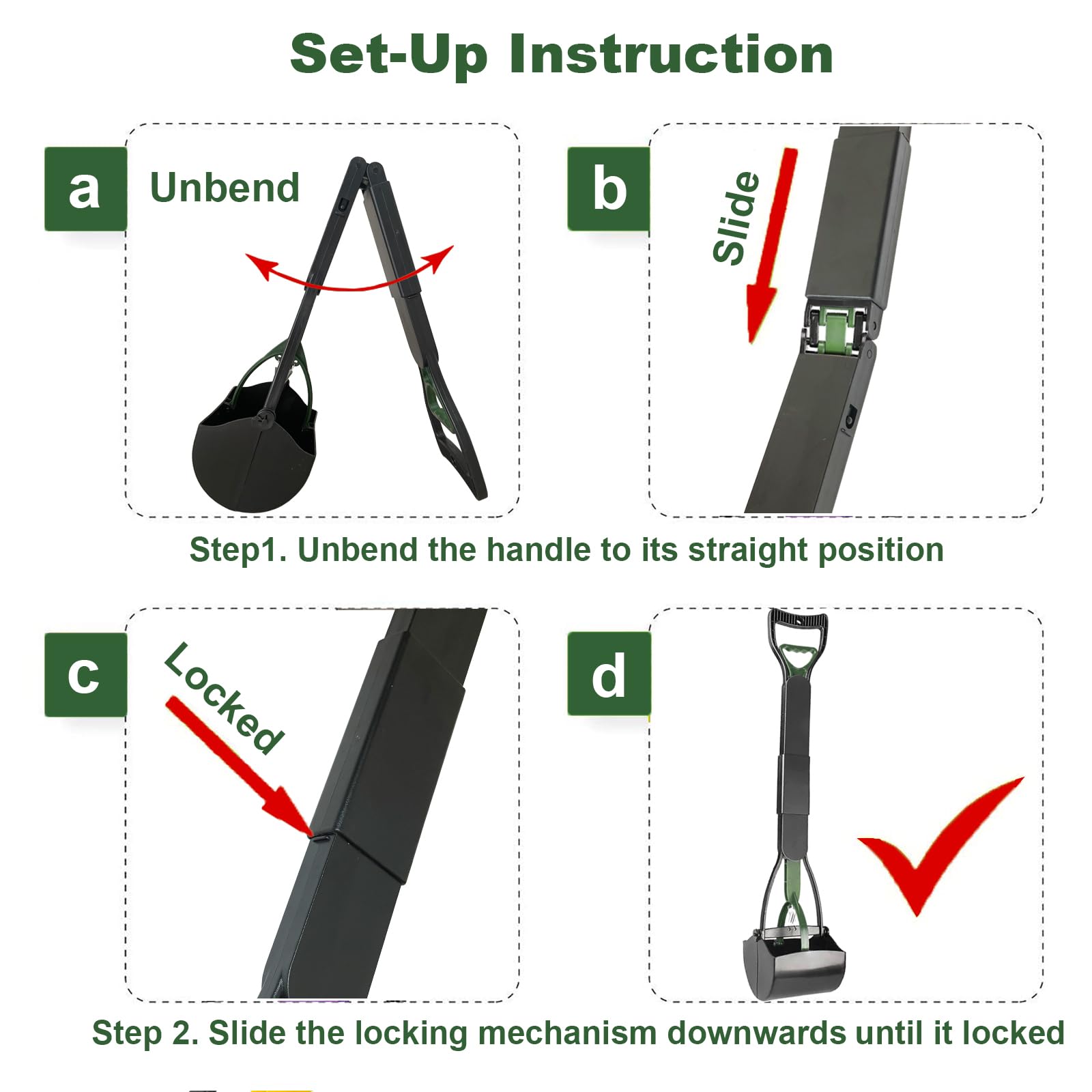 ienjoyed 32-inch length enables standing cleanup during walks.