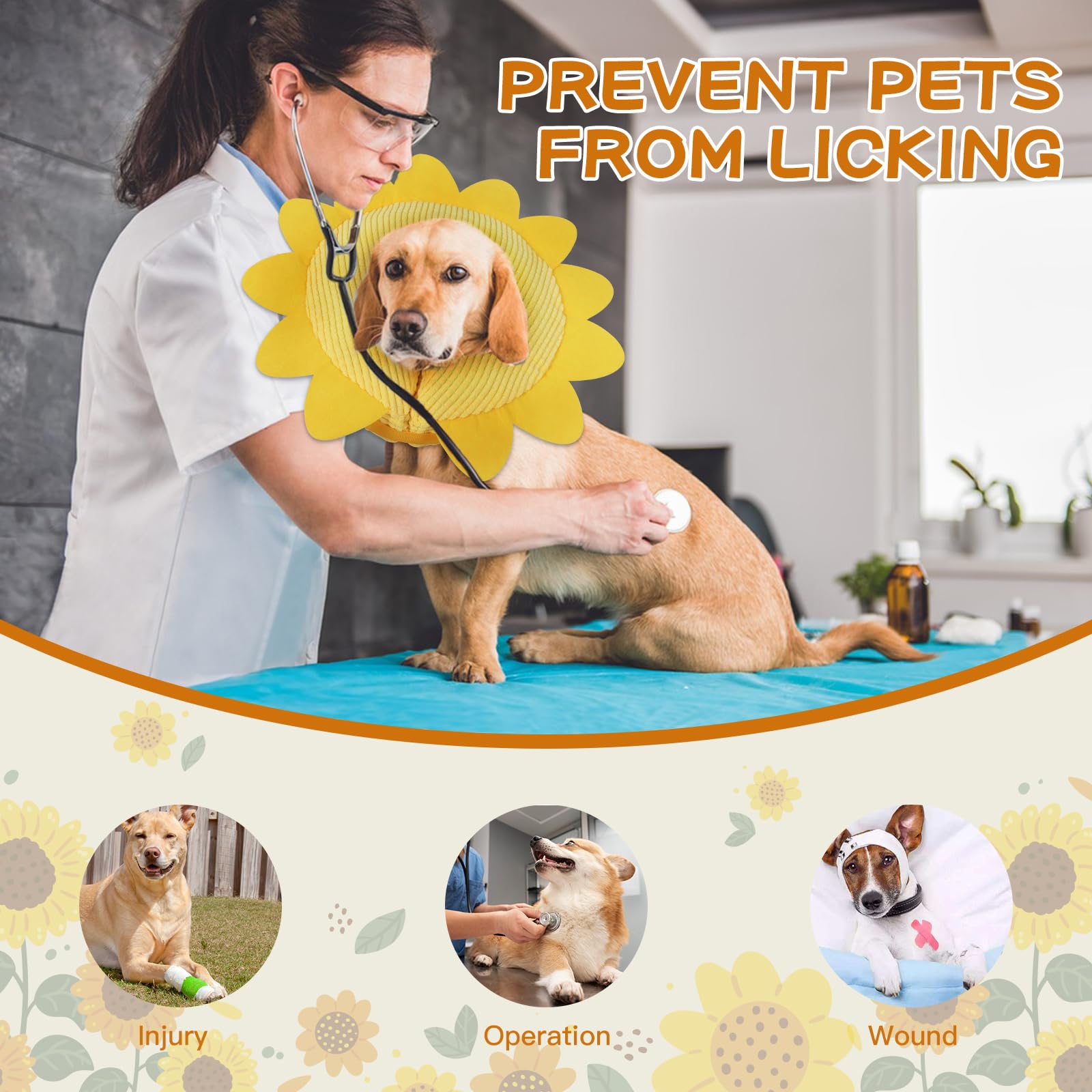 IEUUMLER post-surgery care collar visual 7 stays comfortable during activity