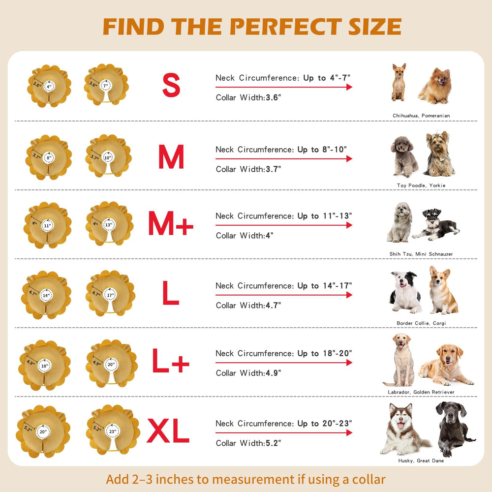 IEUUMLER soft inflatable dog cone offers comfort and easy wearing for dogs and cats