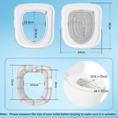 IFASHIHOME easy training process promotes gradual cat toilet use with less mess.
