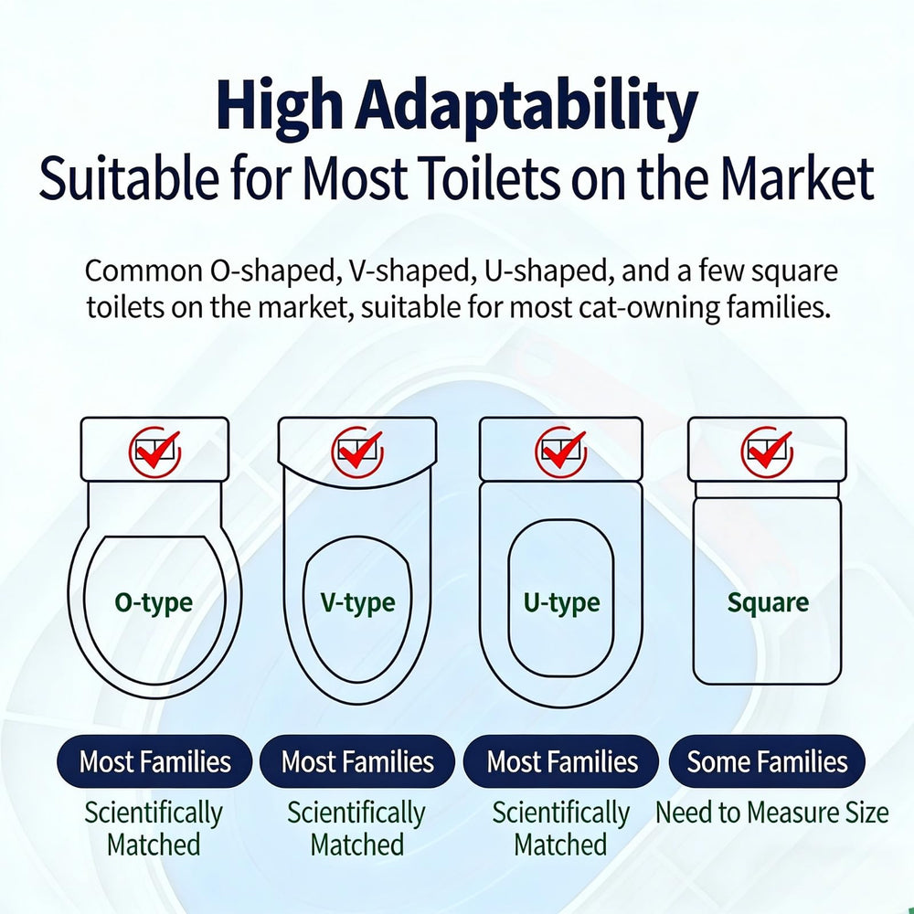 IFASHIHOME wide toilet compatibility supports multiple shapes and sizes for versatile setup.