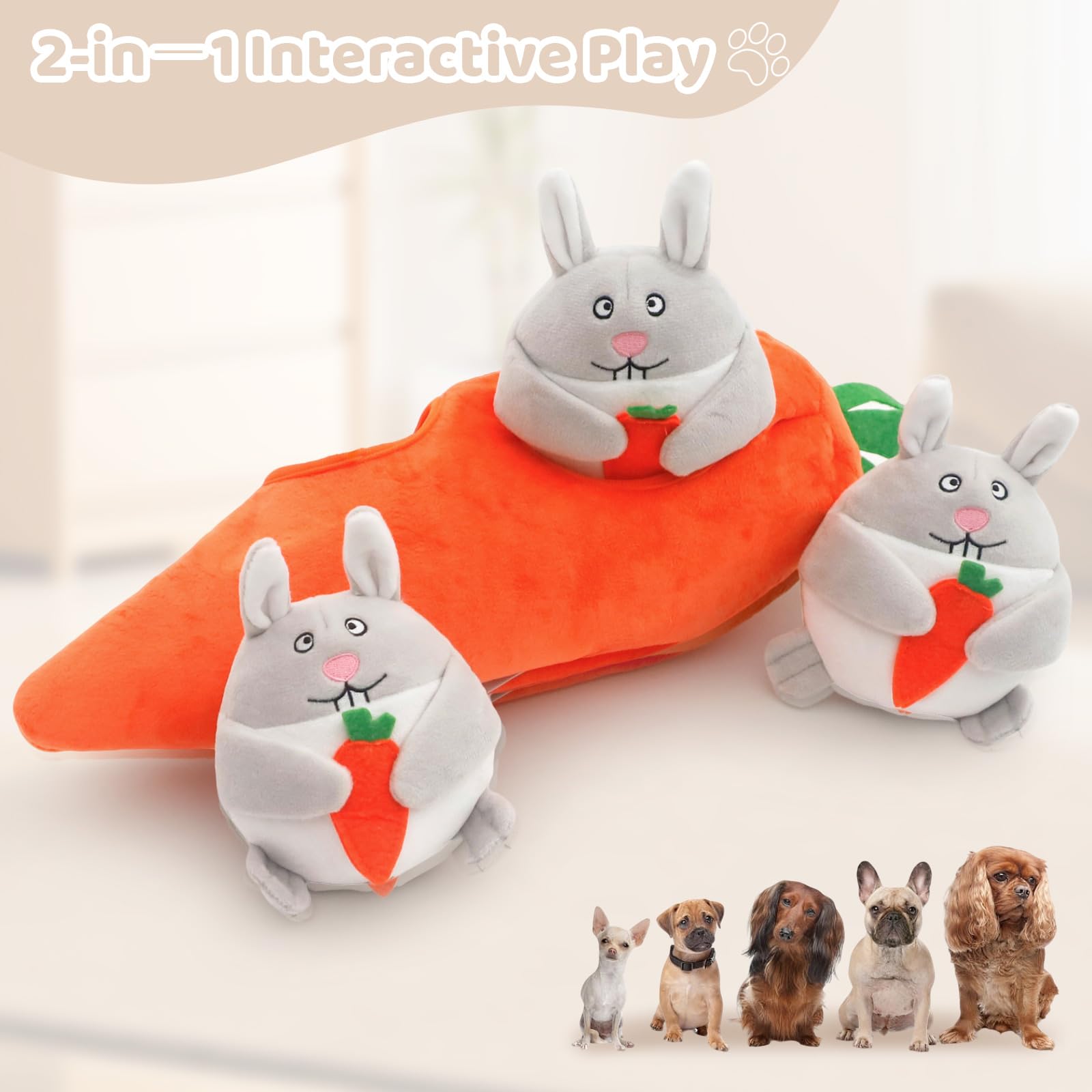 IFOYO Hide and Seek dog puzzle toy suitable for small to large dogs.