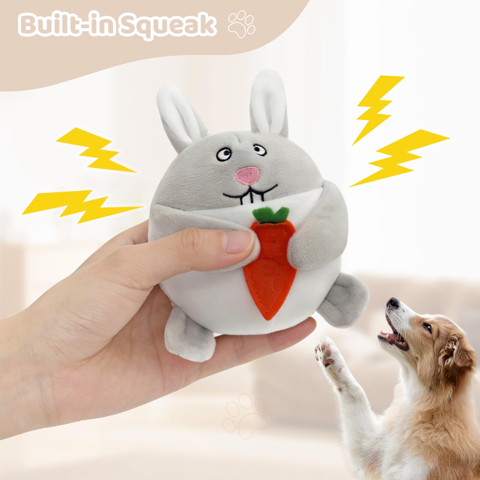 IFOYO Hide and Seek dog puzzle toy plush texture that is gentle on teeth.