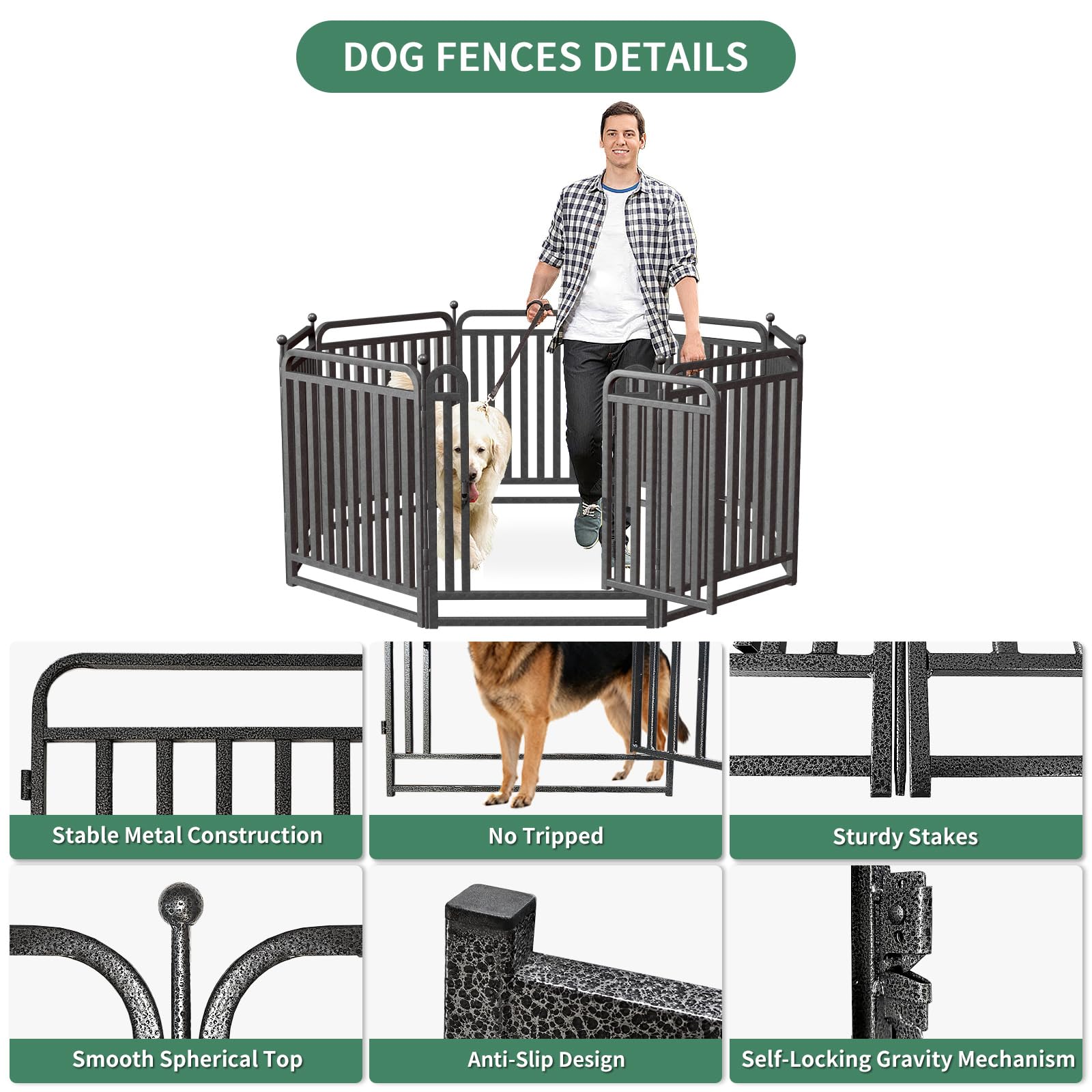 IGNYX dog playpen with low-threshold door for easy access.
