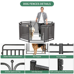 IGNYX dog playpen with low-threshold door for easy access.