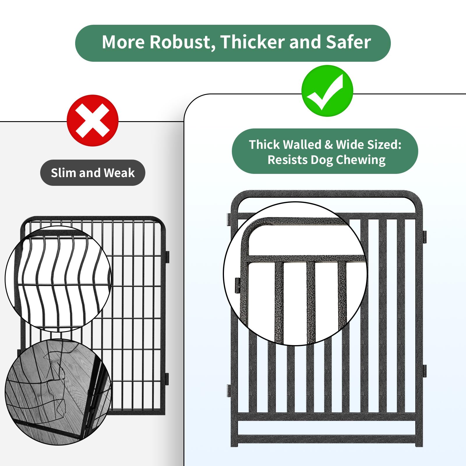 IGNYX foldable puppy pen enables quick setup indoors or outdoors.
