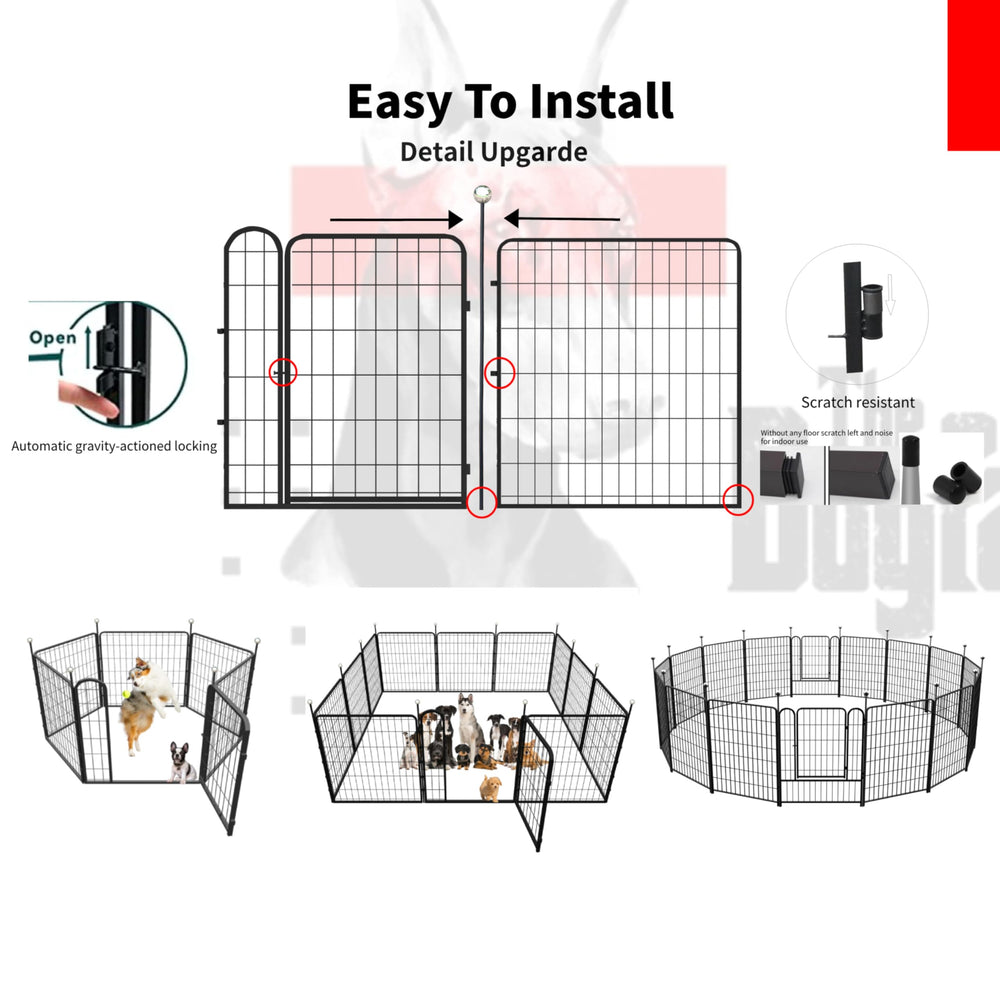 Two doors provide convenient access from different angles