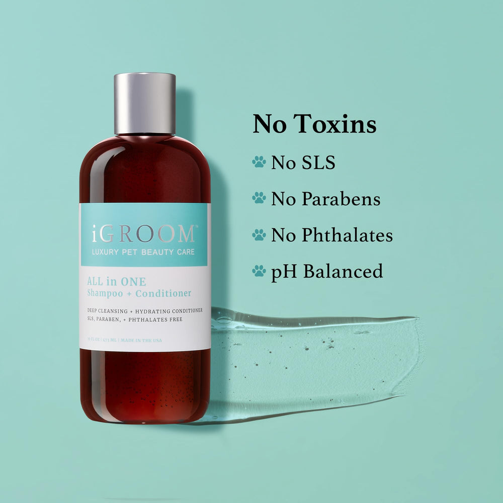 iGroom All-in-One gallon showcase for professional grooming setups.