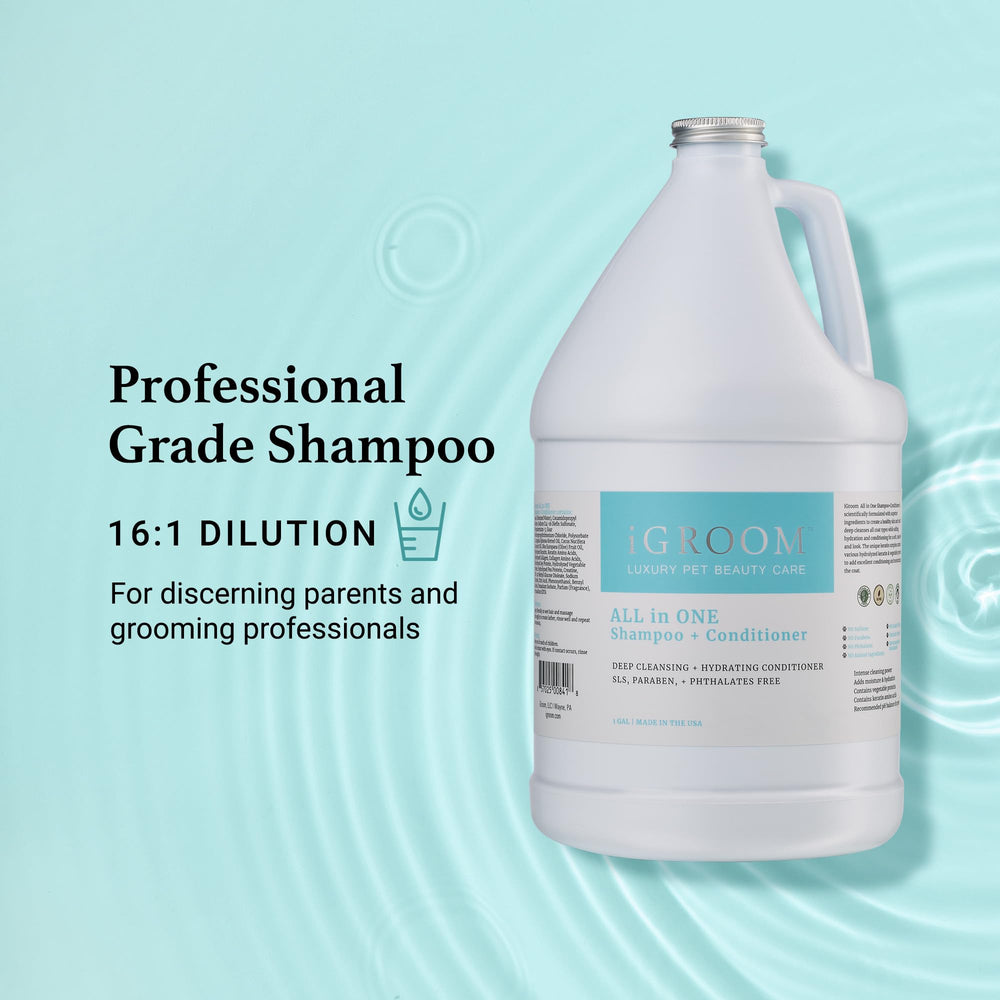 igroom all-in-one dog shampoo soft coat after washing