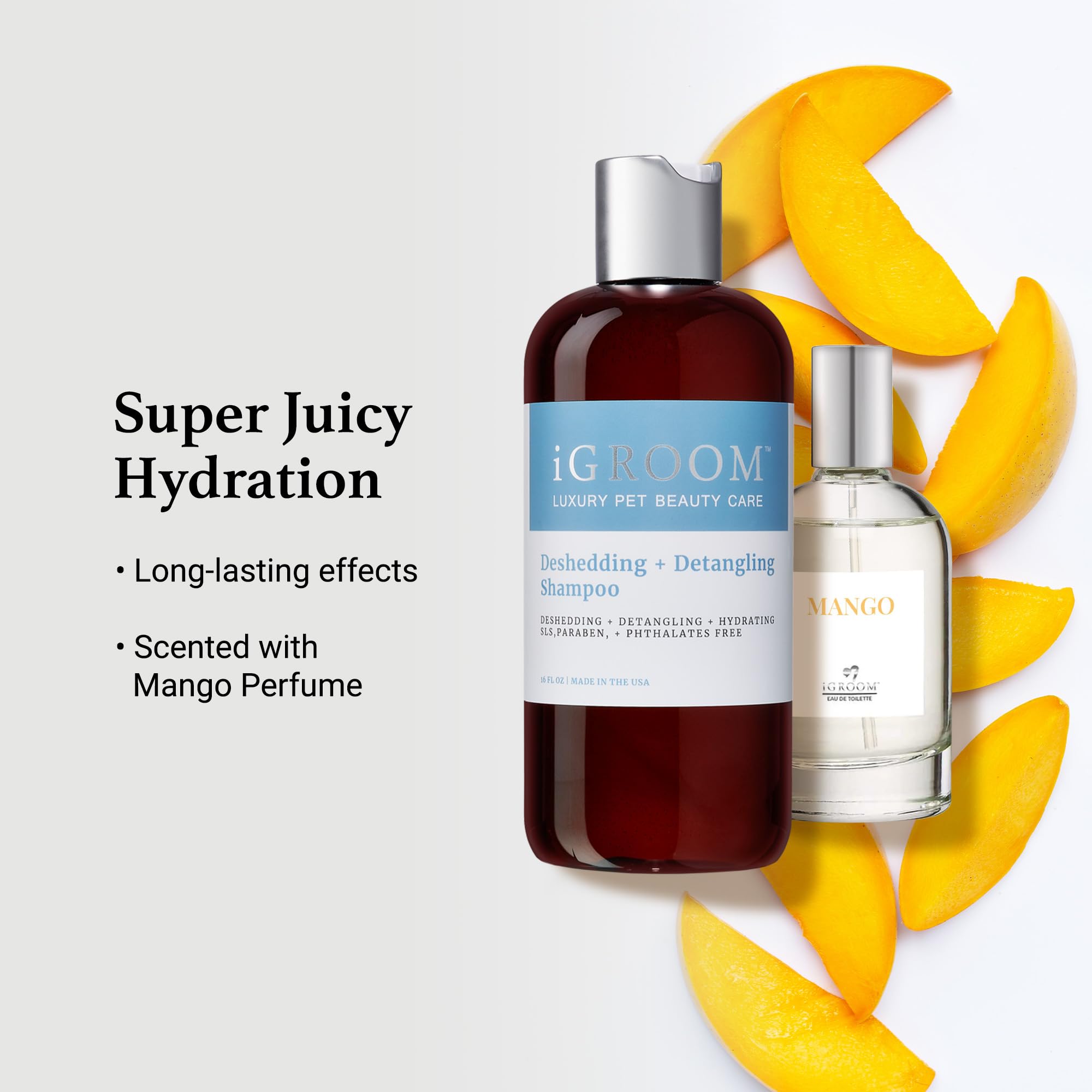 iGroom Deshedding Shampoo aftercare with conditioner enhances detangling