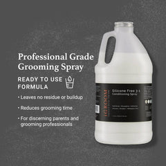 iGroom keratin and chestnut extract boost shine and coat resilience.