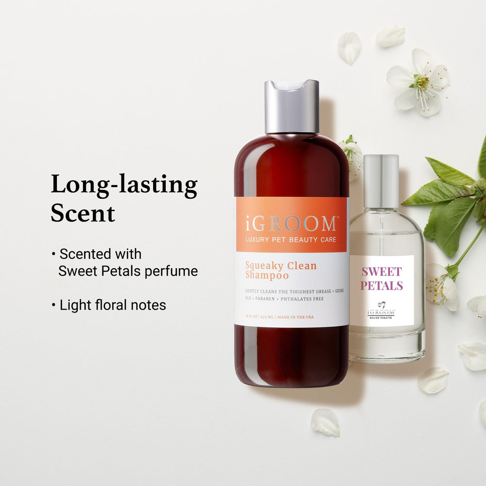 igroom Squeaky Clean packaging gallery suitable as a gift for pet lovers.