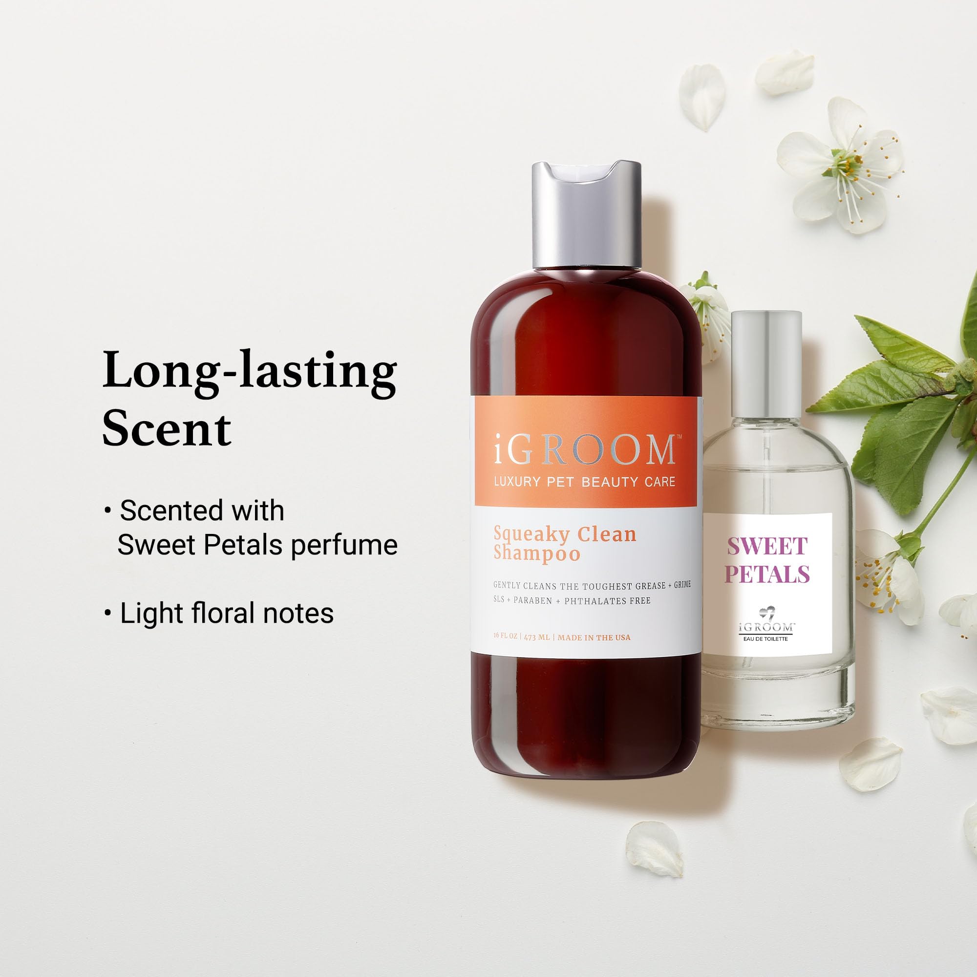iGroom Squeaky Clean salon-use setting demonstrates professional grooming care.