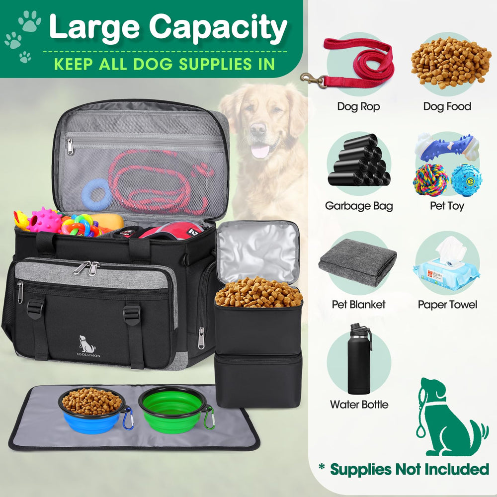 IGOLUMON pet placemat keeps feeding areas tidy during travel