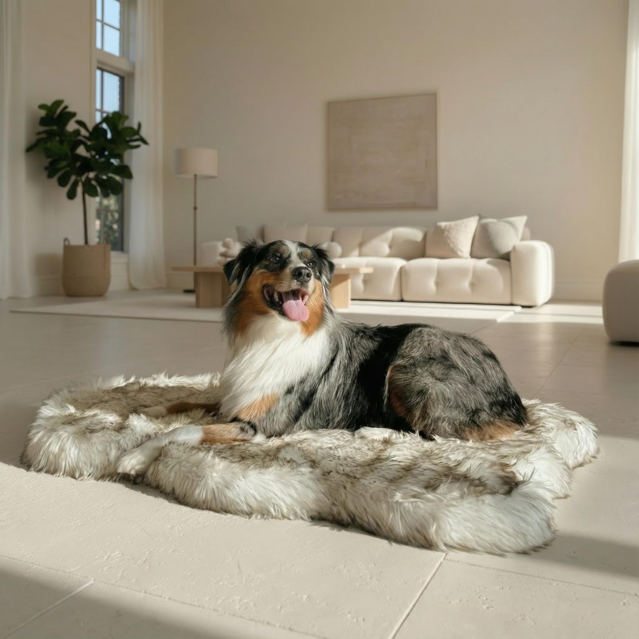 IHAPPYDOG giant 60x35 bed supports bigger dogs comfortably