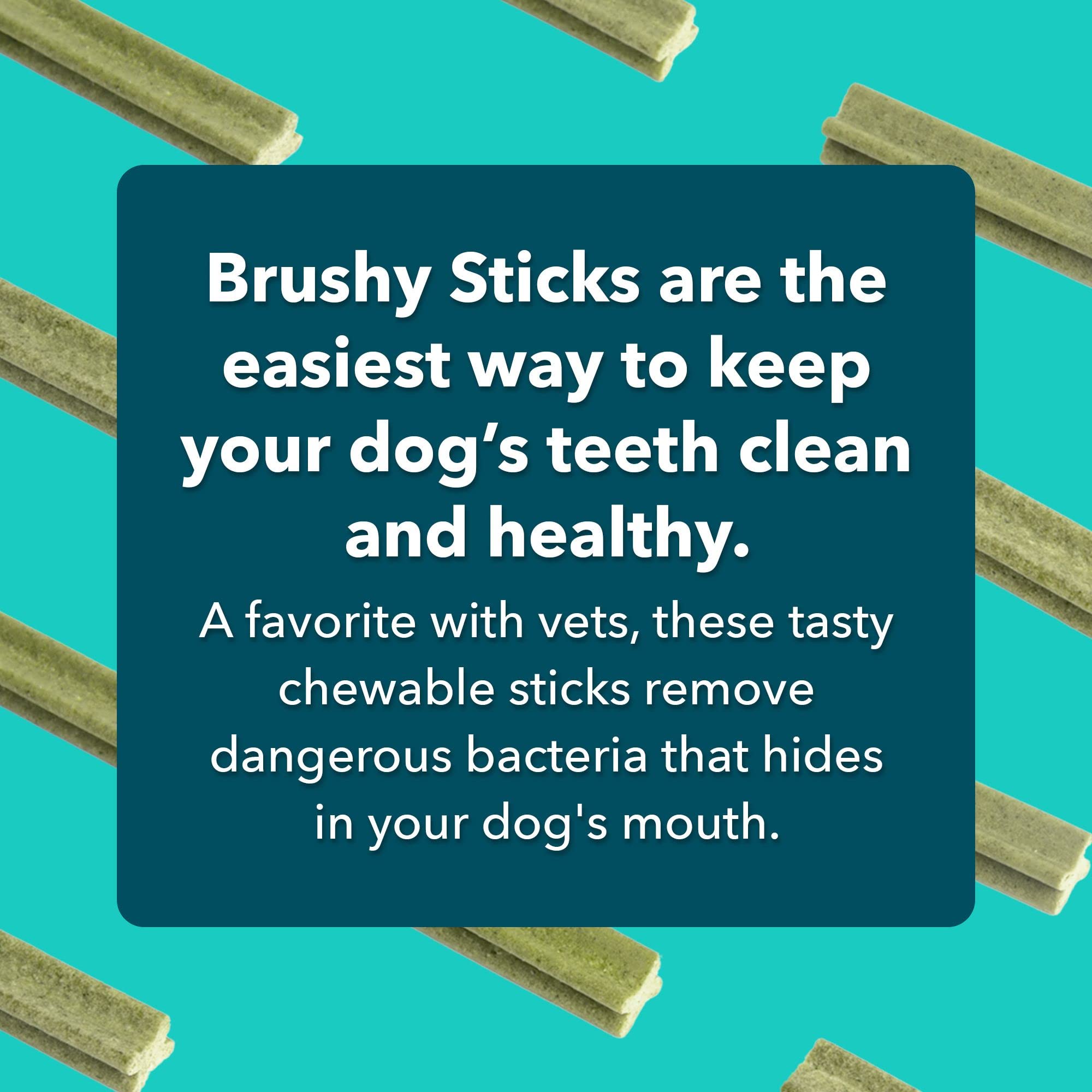 iHeartDogs Brushy Sticks large sticks ready for longer dental routines.