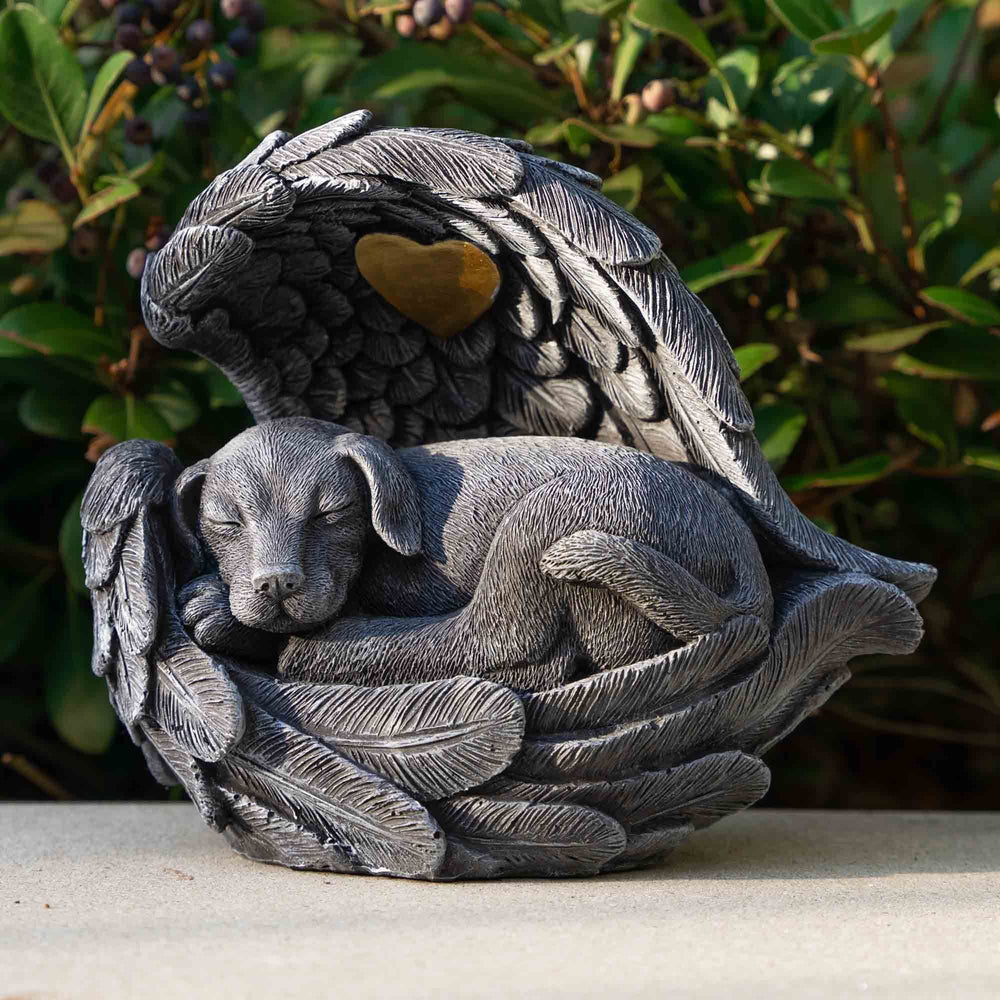 iHeartDogs compact memorial keeps ashes safely contained in outdoor spaces.