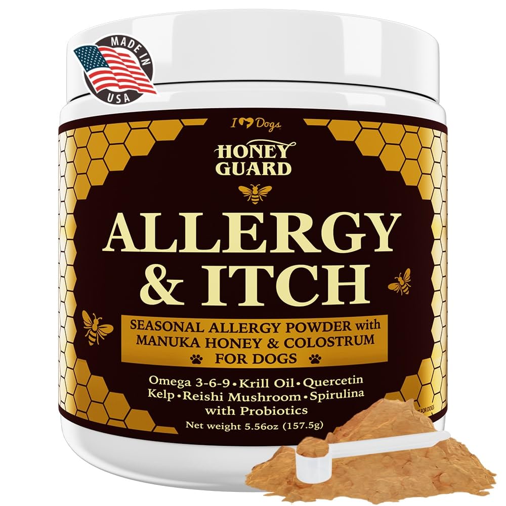 iHeartDogs Honey Guard bottle and pour spout for easy daily use and skin support