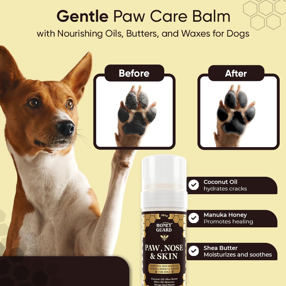 iHeartDogs Honey Guard manuka honey texture highlights natural, soothing ingredients.
