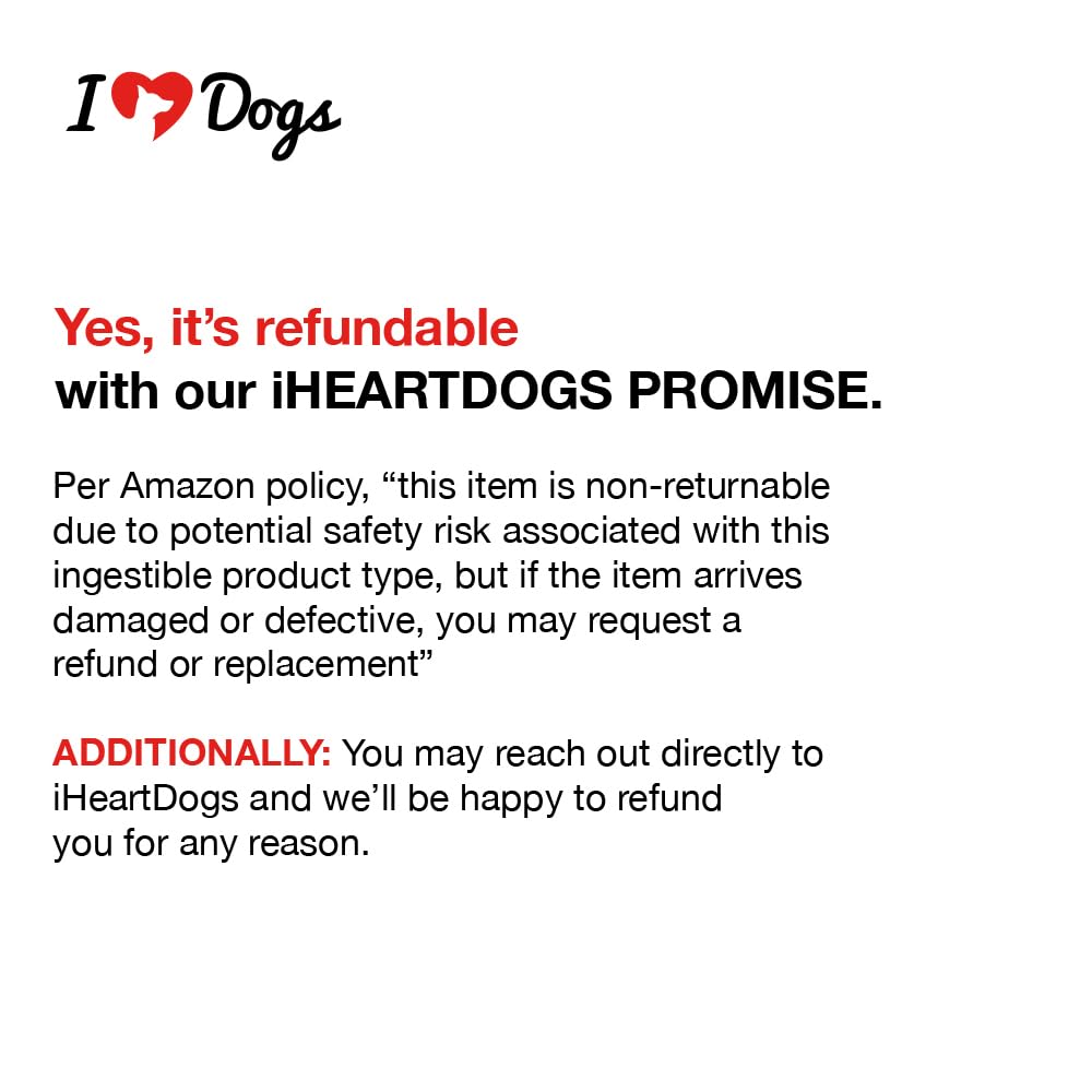 iHeartDogs serving-time shot with bowl and timer, suggesting daily routine use.