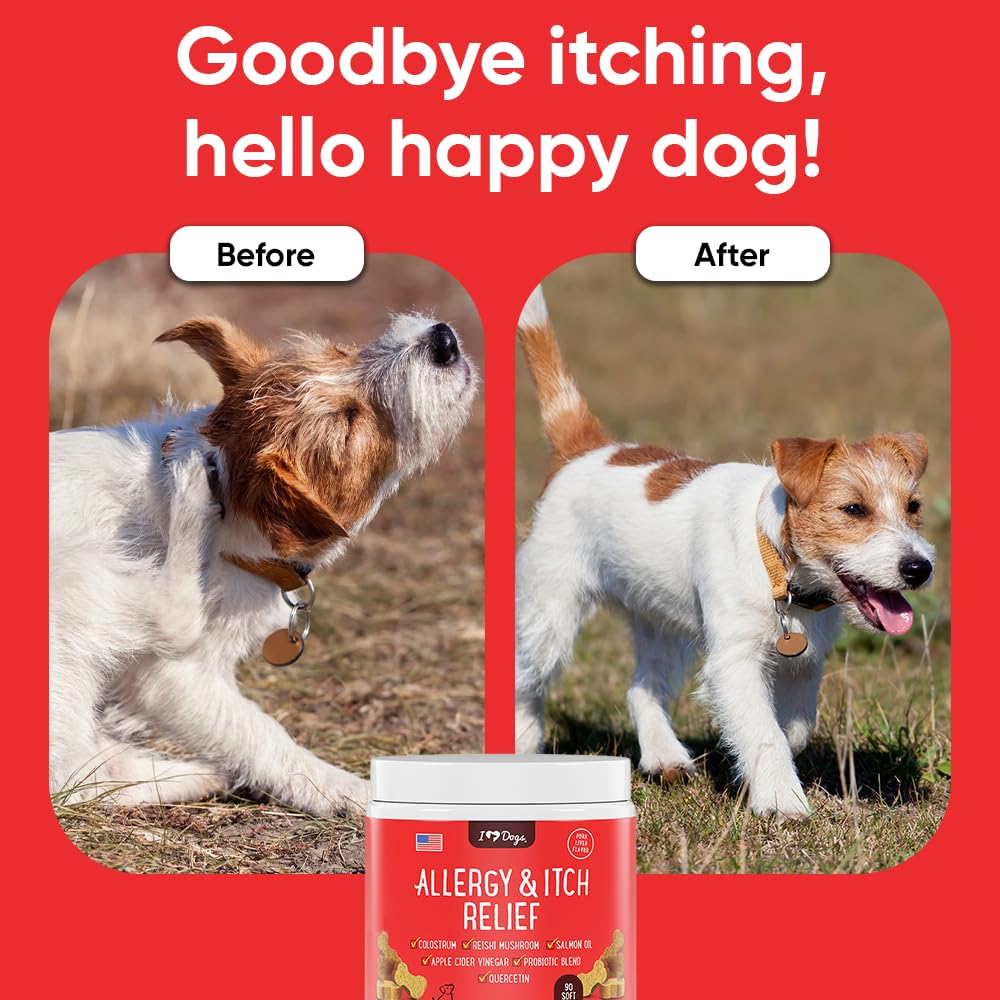 iHeartDogs Skin and Itch Relief for dogs with irritated skin and paw comfort