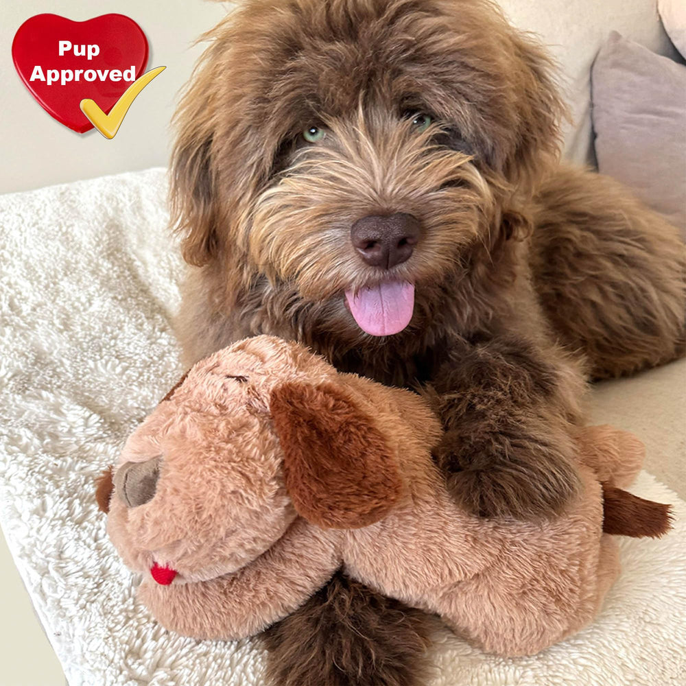 iHeartDogs soft-plush-100-polyester gives a cozy cuddle experience.