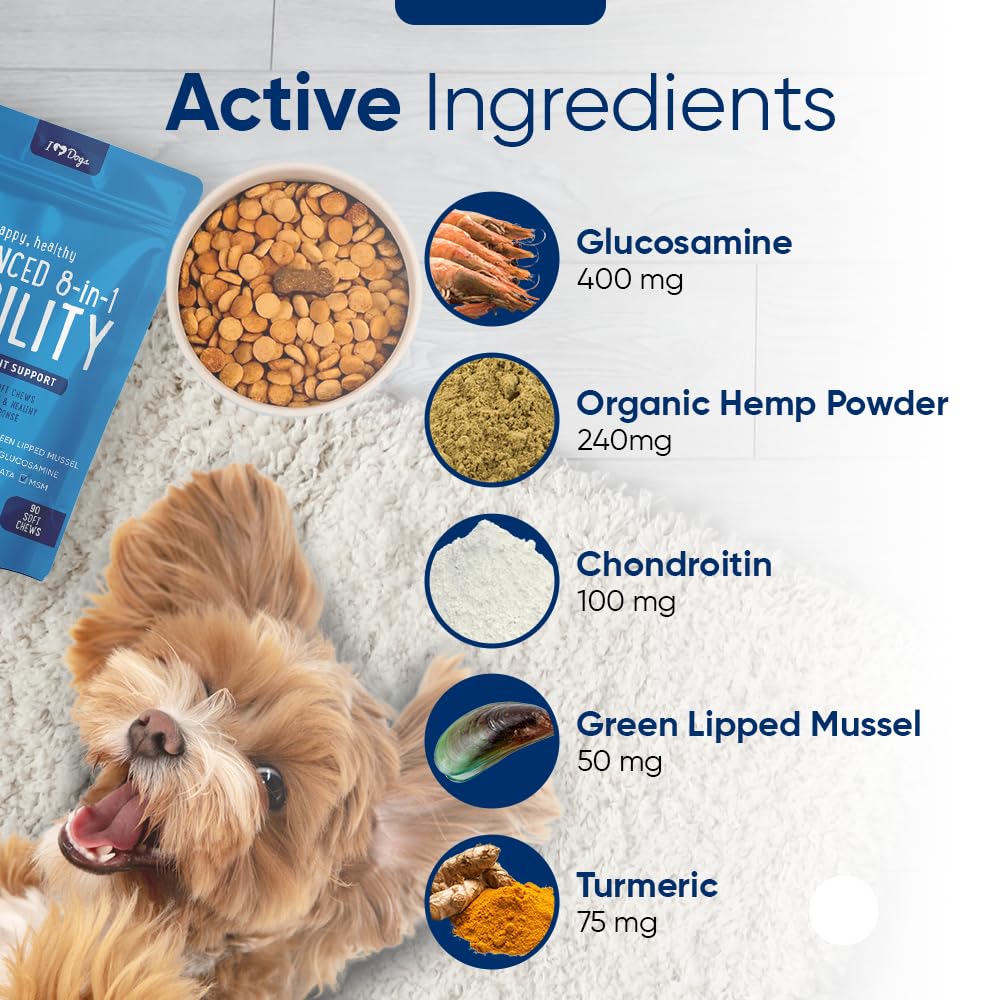 iHeartDogs turmeric and black pepper on packaging emphasizes antioxidant support