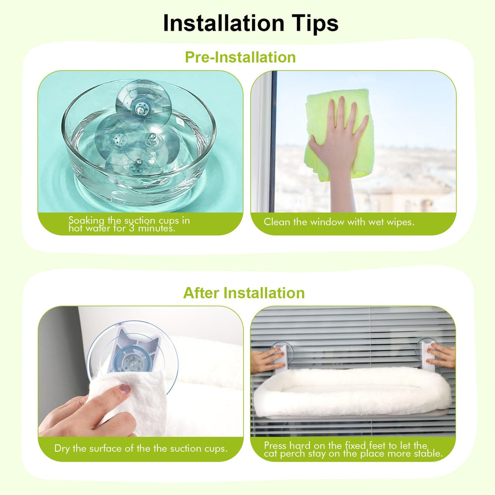 IHMIHM easy installation setup showing push, click, and secure suction cups