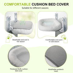 IHMIHM large cat window bed with thick cushion for added comfort