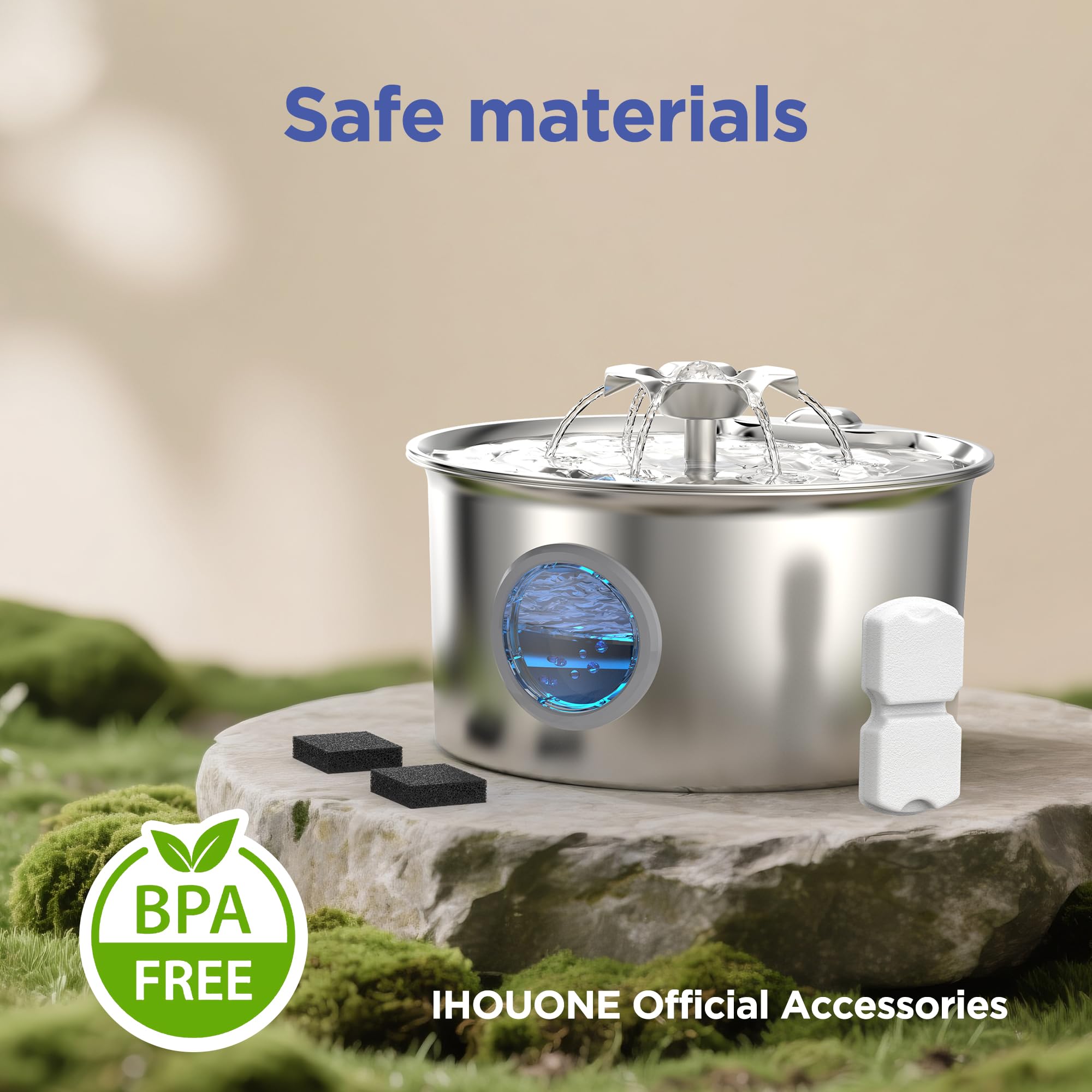 IHOUONE carbon filter six-pack for odor reduction and taste