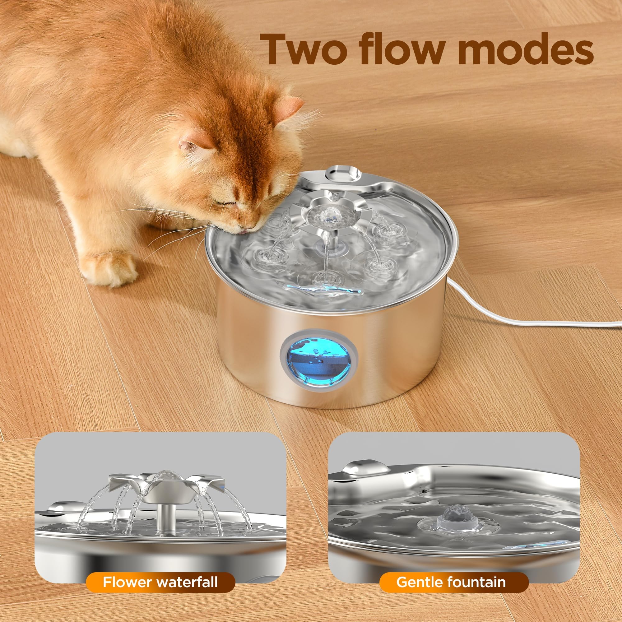 IHOUONE quiet pump keeps noise under 25dB for peaceful homes.